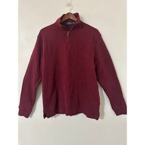 Polo Ralph Lauren Cotton Quarter-Zip Sweater sz Medium